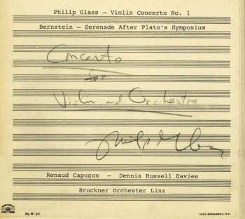 Album Renaud Capuçon: Glass/Bernstein Concertos