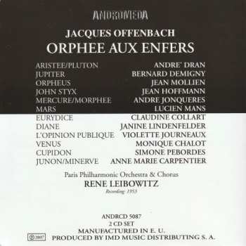 2CD René Leibowitz: Orphée Aux Enfers 179418