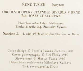 LP René Tuček: Operní Recitál 317427