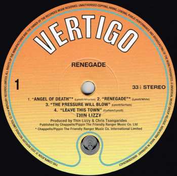 LP Thin Lizzy: Renegade 30100