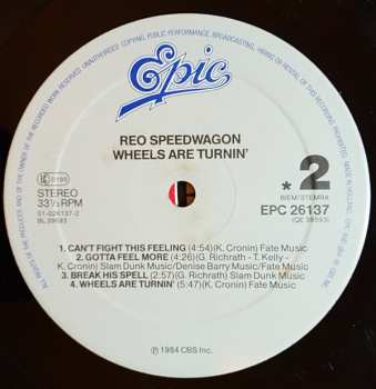 LP REO Speedwagon: Wheels Are Turnin' 475348