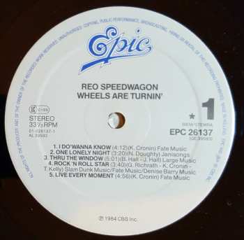 LP REO Speedwagon: Wheels Are Turnin' 475348