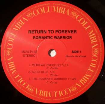 LP Return To Forever: Romantic Warrior 30993
