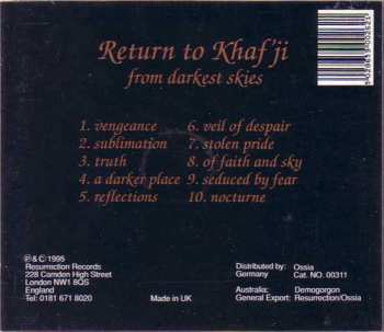 CD Return To Khaf'ji: From Darkest Skies 194762