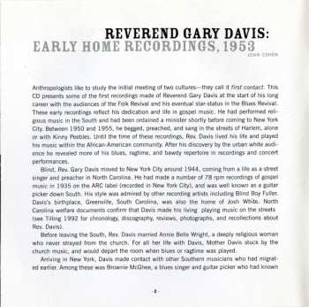 CD Rev. Gary Davis: If I Had My Way: Early Home Recordings 299628