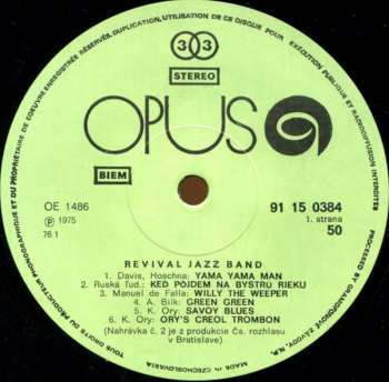 LP Revival Jazz Band: Revival Jazz Band 50210