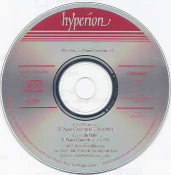CD Reynaldo Hahn: Piano Concerto In E Major / Piano Concerto In E Flat Major 345168