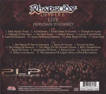 2CD Rhapsody Of Fire: Live - From Chaos To Eternity DIGI 20648