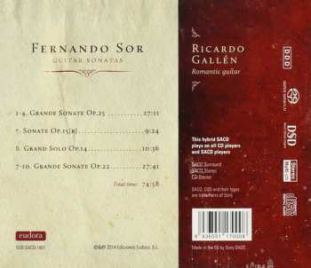 SACD Ricardo Gallén: Sor: Guitar Sonatas 196041