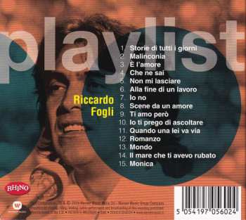 CD Riccardo Fogli: Playlist 382802