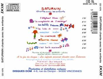 CD Ricet Barrier: Saturnin Chante Avec Les Enfants 235949