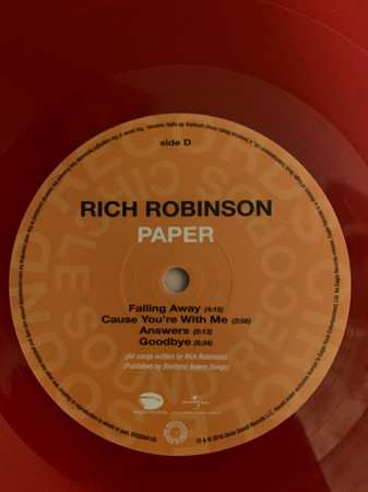2LP Rich Robinson: Paper LTD | CLR 395851