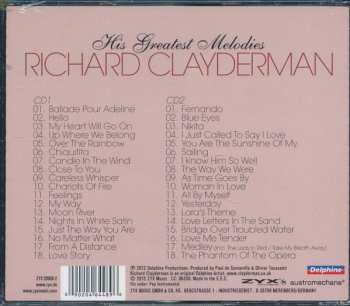 2CD Richard Clayderman: His Greatest Melodies 312567