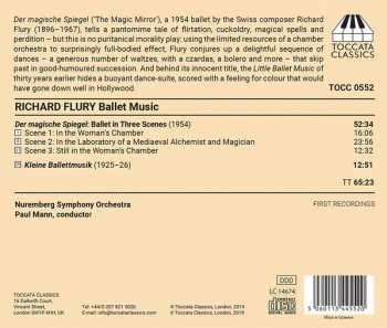 CD Richard Flury: Der Magische Spiegel: Ballet In Three Scenes / Kleine Ballettmusik 191947