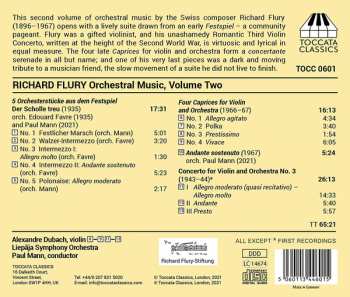 CD Richard Flury: Orchestral Music, Volume Two 114780