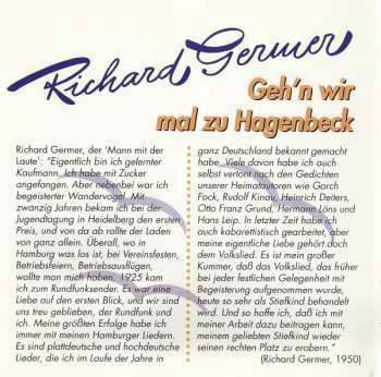 CD Richard Germer: Geh'n Wir Mal Zu Hagenbeck 113869