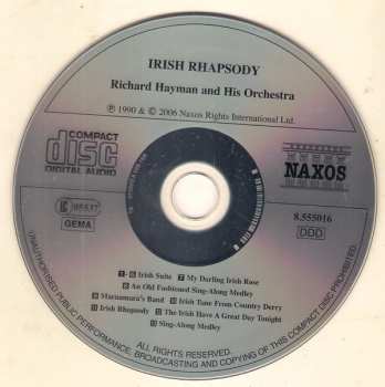 CD Richard Hayman And His Orchestra: Irish Rhapsody 292404