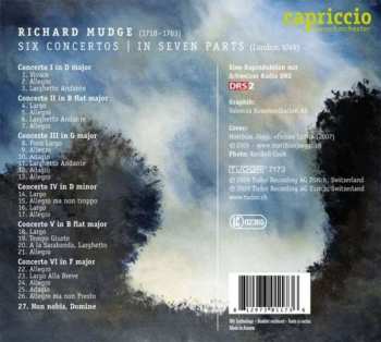CD Richard Mudge: Six Concertos In Seven Parts 300143