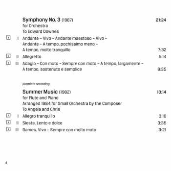 SACD Richard Rodney Bennett: Vol. 1: Marimba Concerto; Symphony No. 3; Celebration; Summer Music; Sinfonietta 314698