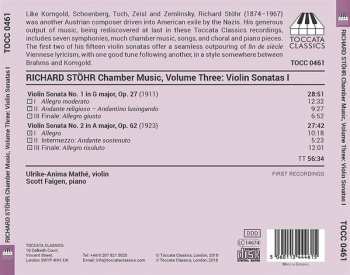 CD Richard Stöhr: Chamber Music, Volume Three 195970