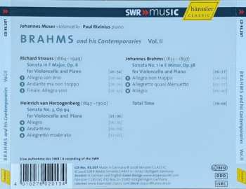CD Richard Strauss: Brahms And His Contemporaries Vol. II 237157