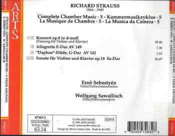 CD Richard Strauss: Complete Chamber Music - Violin And Piano 436387