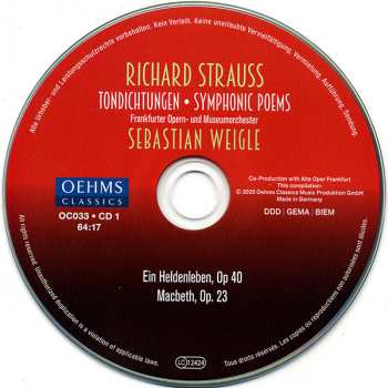 6CD/Box Set Richard Strauss: Tondichtungen • Symphonic Poems 454147