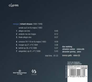 CD Richard Strauss: Morgen / Duo Walning 331575