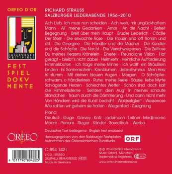 2CD Richard Strauss: Salzburger Liederabende 1956-2010 431184