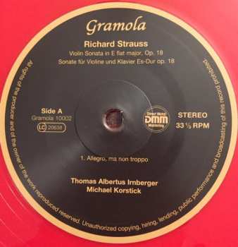 LP Richard Strauss: Sonata Für Violine Und Klavier 144119