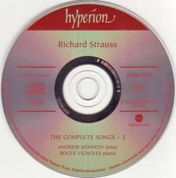 CD Richard Strauss: The Complete Songs – 3 330494