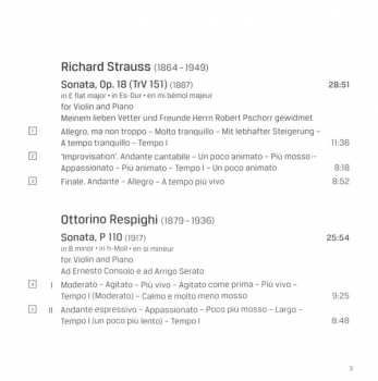 CD Richard Strauss: Violin Sonatas 292410