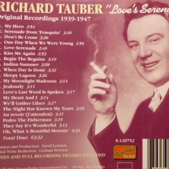 CD Richard Tauber: Vol.3 "Love's Serenade" 331376