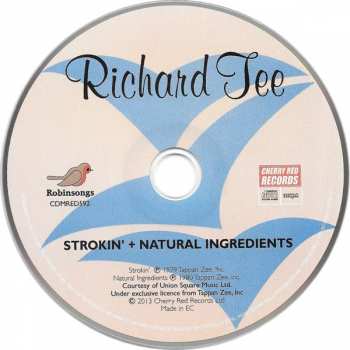 CD Richard Tee: Strokin' + Natural Ingredients 405193