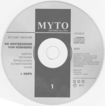 4CD/Box Set Richard Wagner: Die Meistersinger Von Nürnberg - Gesamtaufnahme Bayreuth 1961 541308