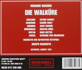 3CD Richard Wagner: Die Walküre - Bayreuth 1955 340941