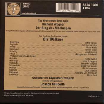 4CD Richard Wagner: Die Walküre, Recorded Live At The 1955 Bayreuth Festival - First Ever Release 318780