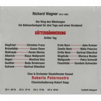 4CD/Box Set Richard Wagner: Götterdämmerung 327019