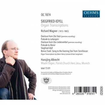 CD Richard Wagner: Siegfried-Idyll; Organ Transcriptions 188800