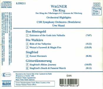 CD Richard Wagner: The Ring (Orchestral Hightlights) 434260