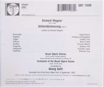 CD Richard Wagner: Wagner Gotterdammerung Act III - recorded live at the Royal Albert Hall, September 1963 307838