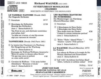 CD Richard Wagner: Wagner Overtures Et Monologues Célèbres 466756