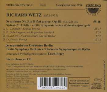 CD Richard Wetz: Symphony No.3 In B Flat Major 114880