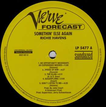 LP Richie Havens: Somethin' Else Again 321021