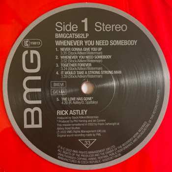LP Rick Astley: Whenever You Need Somebody LTD | CLR