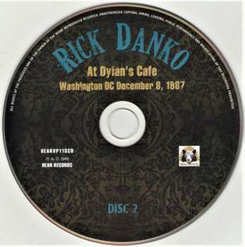2CD Rick Danko: At Dylan's Cafe (Washington DC, December 8, 1987) 260406