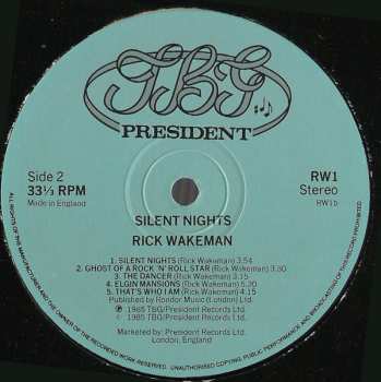 LP Rick Wakeman: Silent Nights