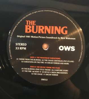 LP Rick Wakeman: The Burning (Original 1981 Motion Picture Soundtrack) LTD 321799
