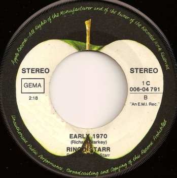 SP Ringo Starr: It Don't Come Easy / Early 1970