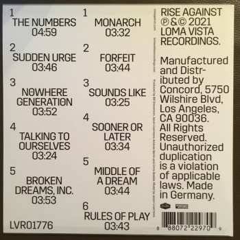 LP Rise Against: Nowhere Generation 137401